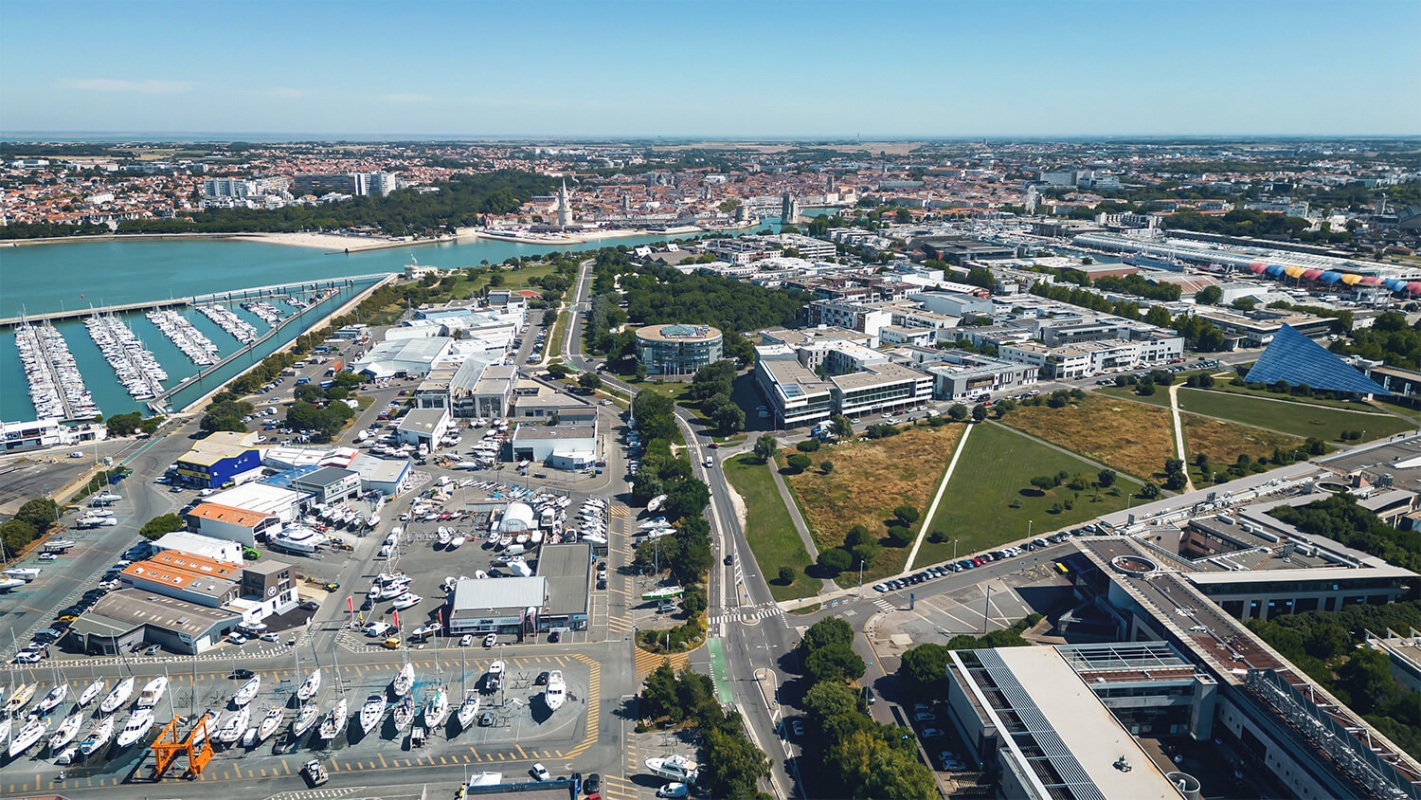 Perspective 3D aerienne La Rochelle