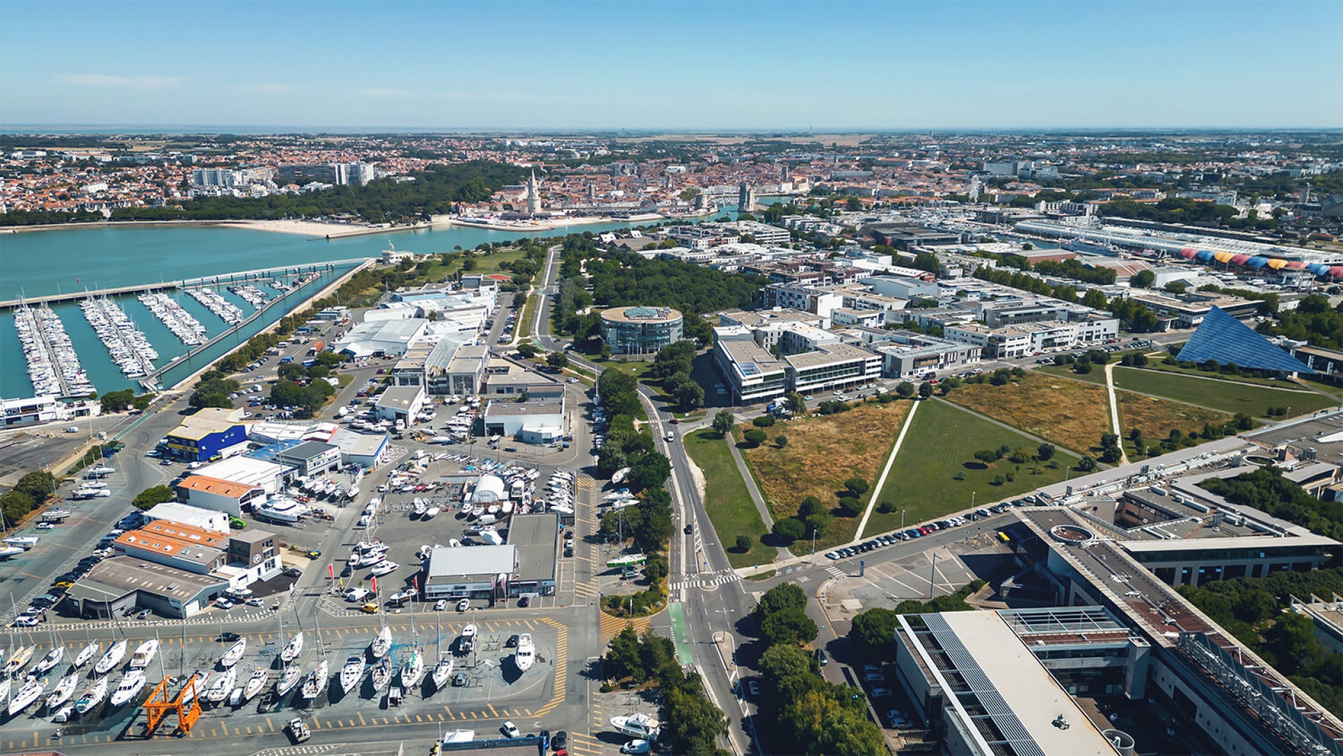 Perspective 3D aerienne La Rochelle