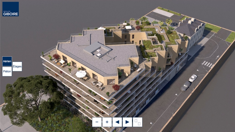 Maquette 3D programme immobilier Safran