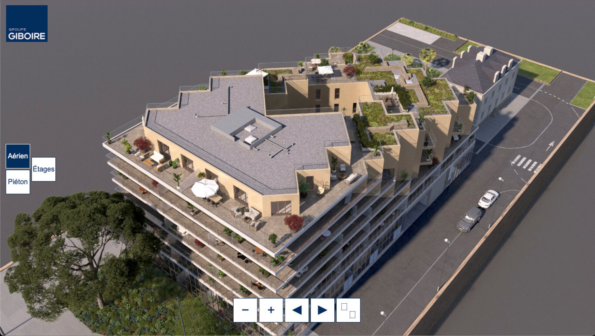 Maquette 3D programme immobilier Safran