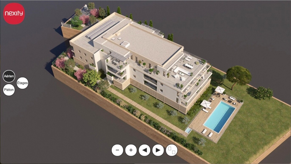 Maquette 3D du programme immobilier La Glacière