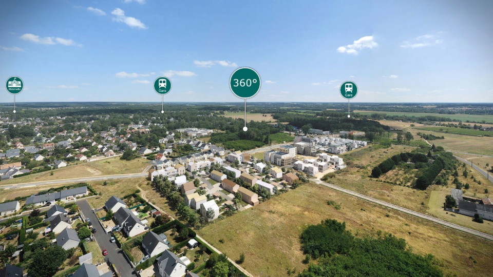 Cyclorama projet immobilier à Montlouis sur Loire