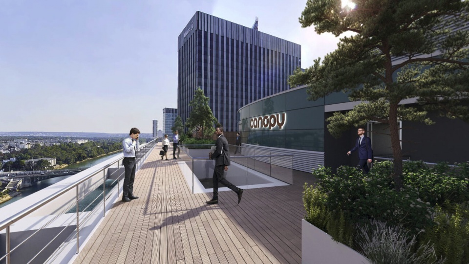 image 360° d'un rooftop à Paris