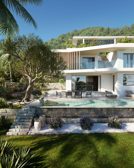 Perspective 3d villas de luxe