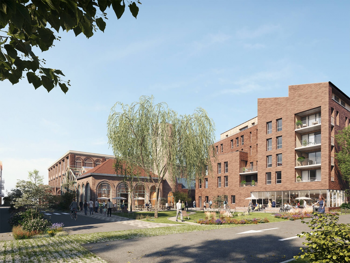 Perspectives 3D projet tertiaire et commerces Tertiaire  