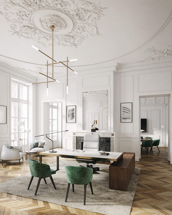 Perspectives 3D immeuble Haussmanien Paris