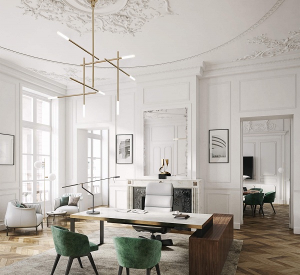 Perspectives 3D immeuble Haussmanien Paris