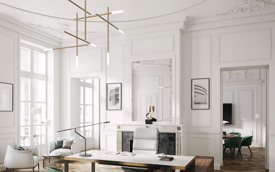 Perspectives 3D immeuble Haussmanien Paris