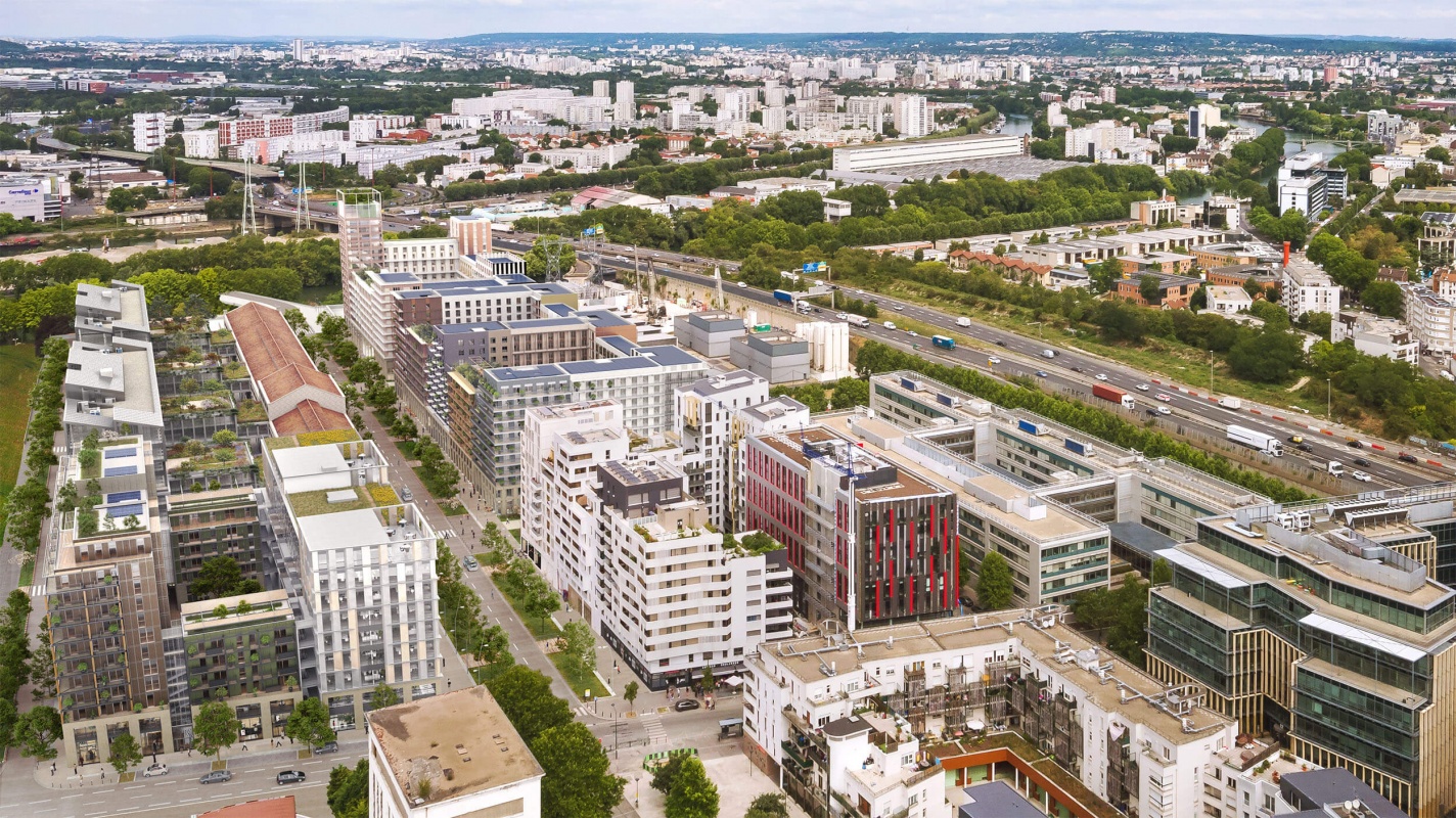 Village Olympique Paris 2024 vue aérienne