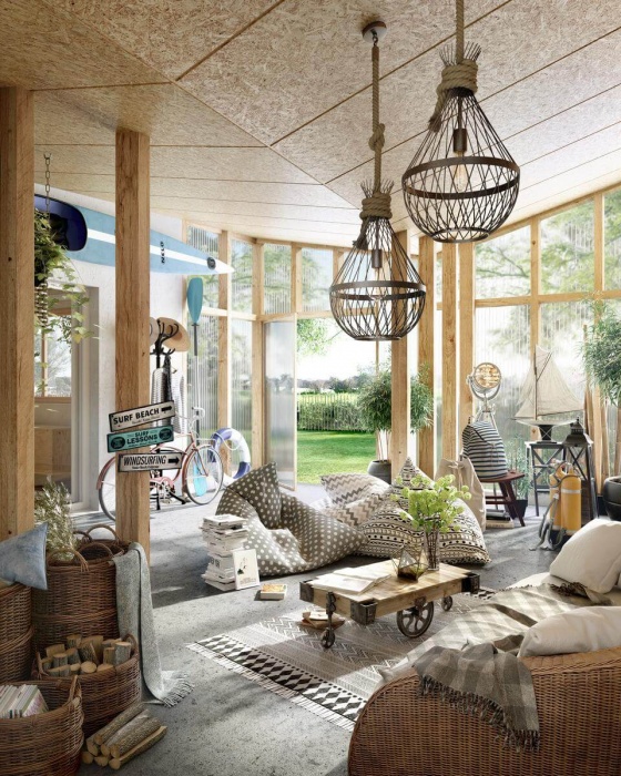 Porspoder perpective intérieure séjour